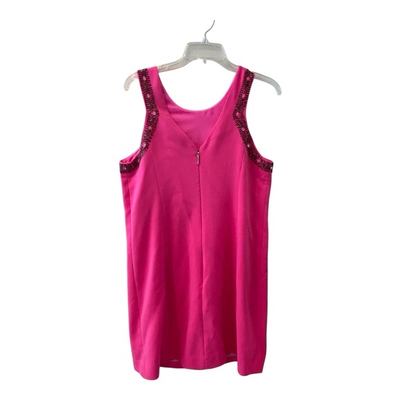 Lilly Pulitzer Pink Sheath Mini Dress Scoop Neck Sleeveless - Picture 2 of 5